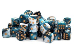 Bag O' D6's 12mm 50ct - Vorpal Dark Blue & White